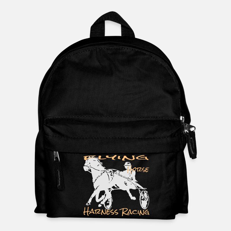 Traber trabrennen - Kinder Rucksack - Schwarz