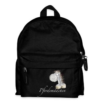 Horse Girl Horse Saying Horse - Kids' Backpack - black - Front