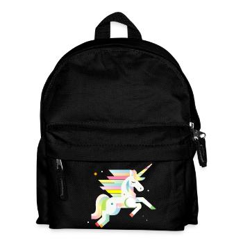 Delicate Geometric Unicorn – Dreamy & Magical - Kids' Backpack - black - Front