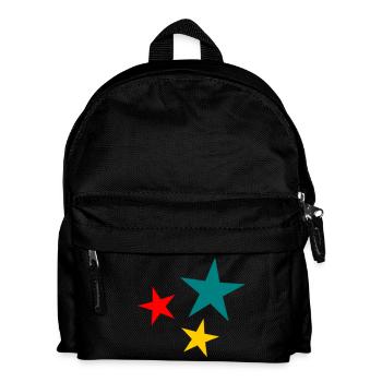 STAR. CHRISTMAS. MERRY CHRISTMAS. MERRY CHRISTMAS - Kids' Backpack - black - Front