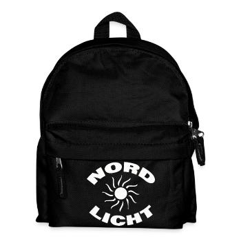 NORDLICHT - Kinder Rucksack - Schwarz - Vorne