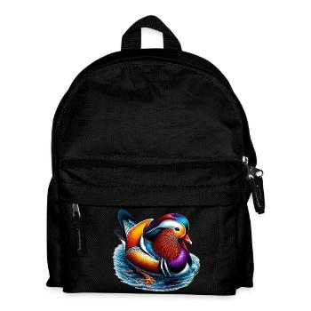 Mandarin duck - Kids' Backpack - black - Front