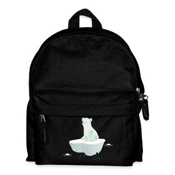 Ours polaire rêveur sur une banquise - Sac à dos Enfant - noir - Devant