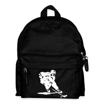 Graphismes de hockey sur glace - Sac à dos Enfant - noir - Devant