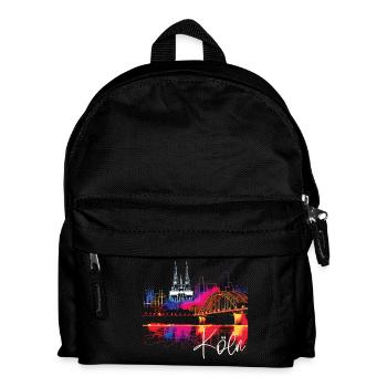 Horizon de Cologne Cathédrale de Cologne Allemagne Ville Coloré - Sac à dos Enfant - noir - Devant