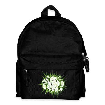Wolken-Blitz - Kinder Rucksack - Schwarz - Vorne