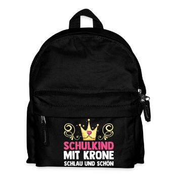 Kita Abgänger Einschulung Schulkind - Kinder Rucksack - Schwarz - Vorne