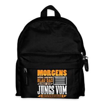 Heating Engineer Heating Construction Plumber Plumber - Kids' Backpack - black - Front