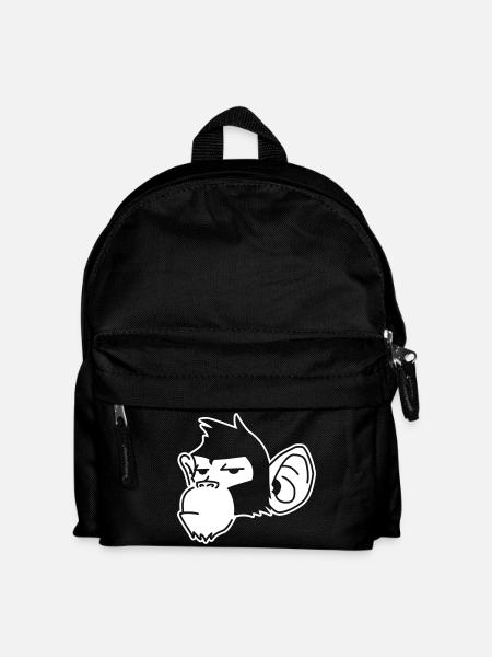 Urban Affe – Streetart Graffiti Prima - Kinder Rucksack - Schwarz