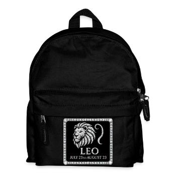 Signe du zodiaque Lion - Sac à dos Enfant - noir - Devant