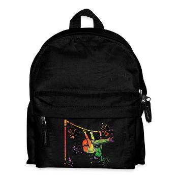 Gymnast high bar artistic gymnastics - Kids' Backpack - black - Front