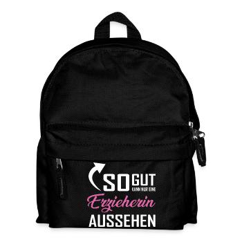 So gut kann nur eine Erzieherin aussehen - Kinder Rucksack - Schwarz - Vorne