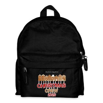 Noël Crew 2025 Maisons Pain d'Épice - Sac à dos Enfant - noir - Devant
