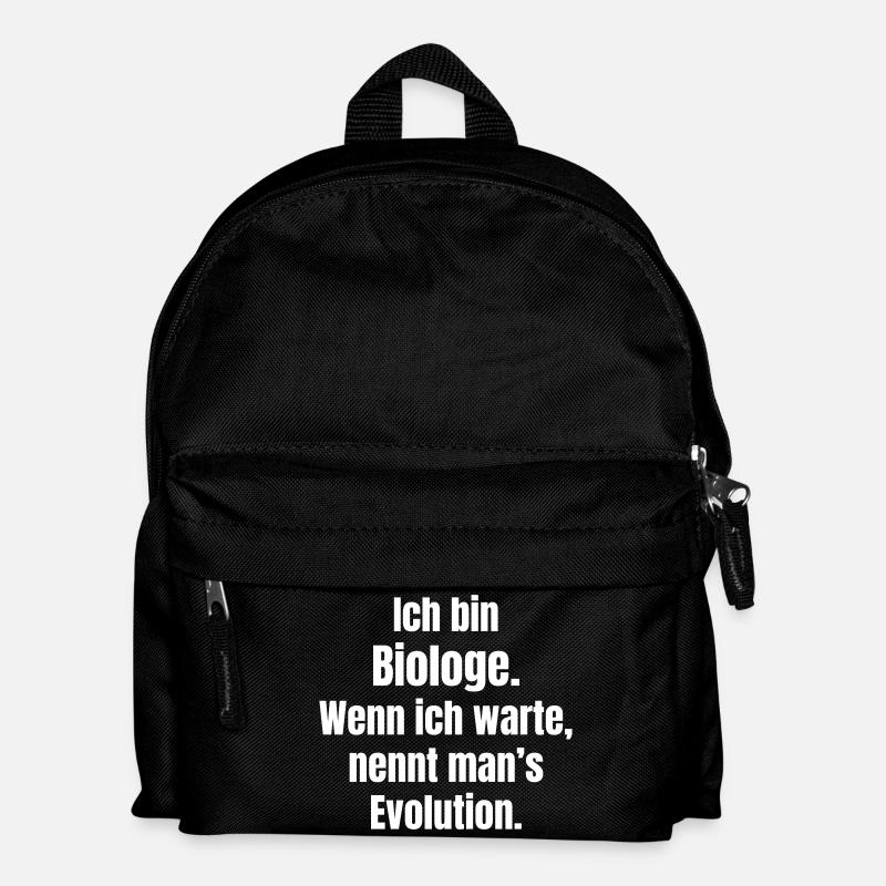 Biologist Evolution Saying - Kids' Backpack - black