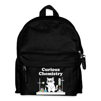 Curious Chemistry Cat - Kids' Backpack - black - Front