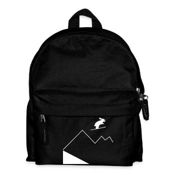 Hare Mountain Jumping - Kids' Backpack - black - Front