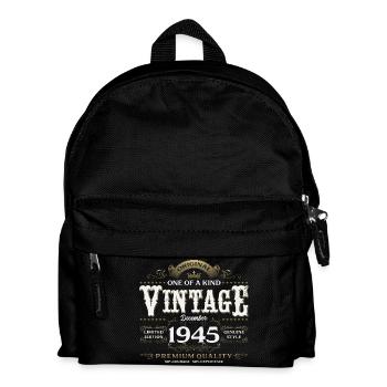 80e anniversaire Millésime décembre 1945 - Sac à dos Enfant - noir - Devant