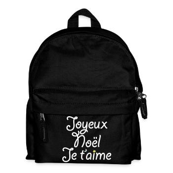 Joyeux Noël Je t'aime - Sac à dos Enfant - noir - Devant