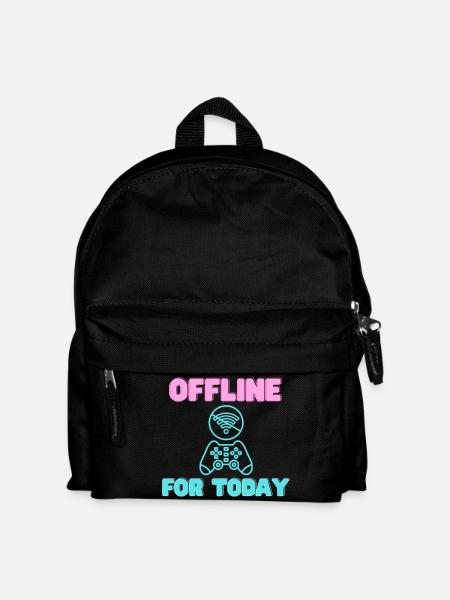 Offline For Today Neon Gamer - Kids' Backpack - black