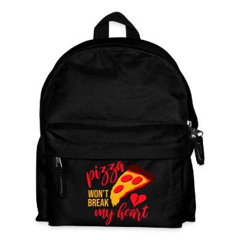 La pizza ne me brisera pas le cœur La nourriture aime l’humour - Sac à dos Enfant - noir - Devant