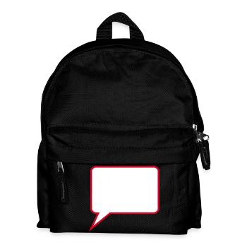 Personalize your own speech bubble comic - Kids' Backpack - black - Front