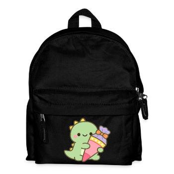 Schoolchild Dino School Enrollment Gift - Kids' Backpack - black - Front