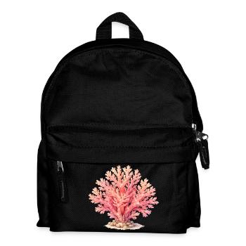Rosa Koralle Illustration - Kinder Rucksack - Schwarz - Vorne