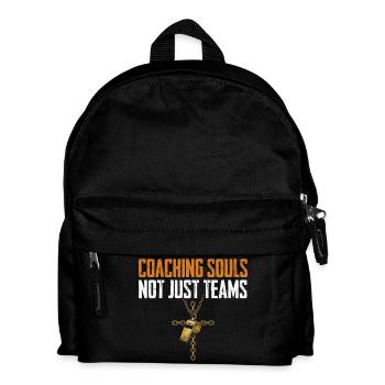 Coaching Souls Not Just Teams Gesegneter Papa - Kinder Rucksack - Schwarz - Vorne