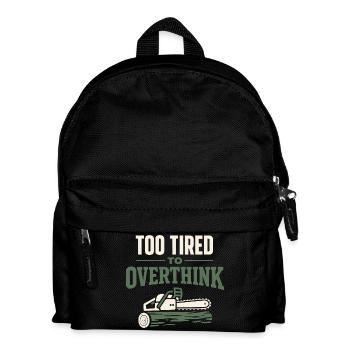 lumberjack therapy, logger therapy humor, - Kids' Backpack - black - Front