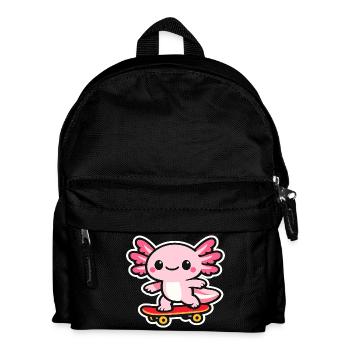 Skateboard Axolotl - Sac à dos Enfant - noir - Devant