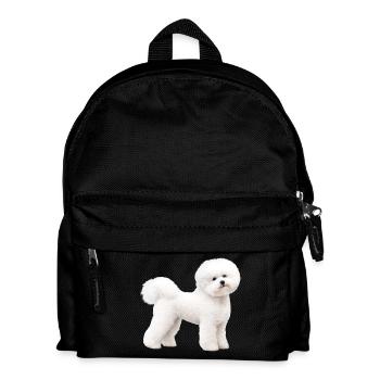 Realistic Bichon Frise - Kids' Backpack - black - Front