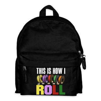 C’est ainsi que je roule un rouleau de filament pour l’impression 3D - Sac à dos Enfant - noir - Devant