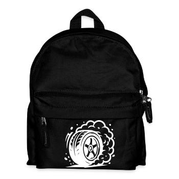 Car Tire Drifting Icon - Kids' Backpack - black - Front