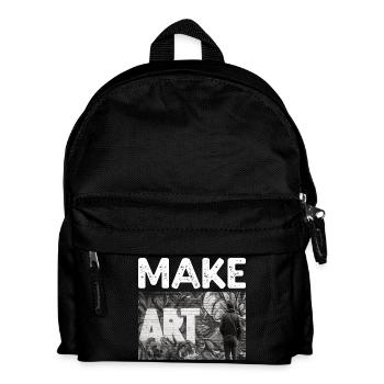 Make Art - Kinder Rucksack - Schwarz - Vorne