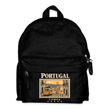 Lissabon Sonne und Gassenzauber - Kinder Rucksack - Schwarz - Vorne