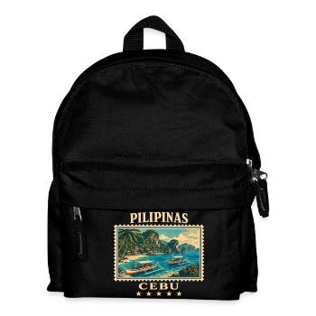 Philippines Cebu Vintage Travel Brand - Kids' Backpack - black - Front