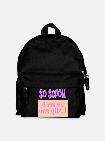 Verbundenheit Beziehung Schön - Kinder Rucksack - Schwarz