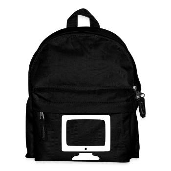 Retro Computer White Vintage 80s 90s - Kids' Backpack - black - Front