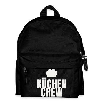 Kitchen Crew Chef Gastro Restaurant Chef's Hat - Kids' Backpack - black - Front
