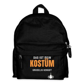 Das ist mein Kostüm Halloween Spruch Gruselig - Kinder Rucksack - Schwarz - Vorne