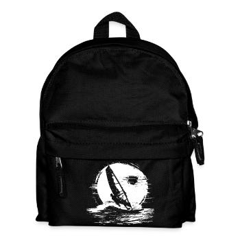 Windsurfing Sketch - Kids' Backpack - black - Front