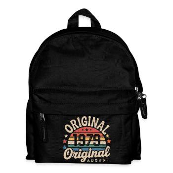 Original August 1979 Vintage Anniversary 1979 - Kids' Backpack - black - Front