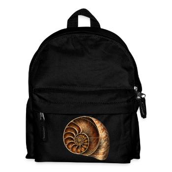 Fibonacci Spirale - Kinder Rucksack - Schwarz - Vorne