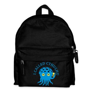 I called Cthulu (on the Phone) - Kinder Rucksack - Schwarz - Vorne