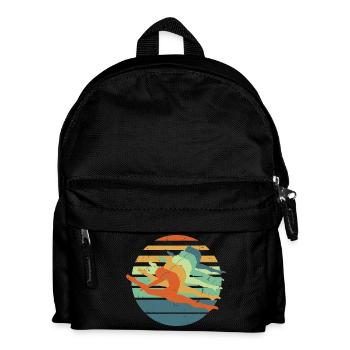 Retro Gymnastics Girl - Cadeau cool pour fille Gymnaste - Sac à dos Enfant - noir - Devant