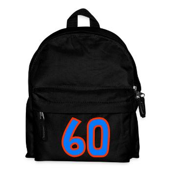 60. 60 ANS. 60e ANNIVERSAIRE. ANNIVERSAIRE 60 ANS. - Sac à dos Enfant - noir - Devant