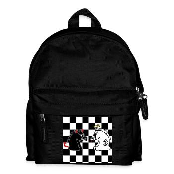 Schach - Kids' Backpack - black - Front