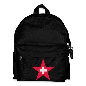 Swiss star - Kids' Backpack - black - Front