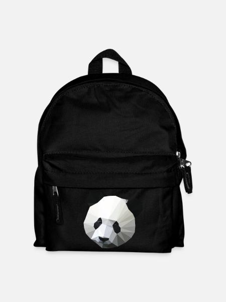 Polygon Panda - Kinder Rucksack - Schwarz