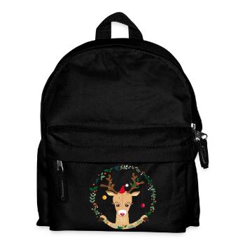 Cute reindeer - Kids' Backpack - black - Front